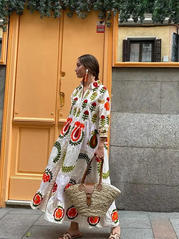 Image of Women's Floral Tiered Maxi Dress