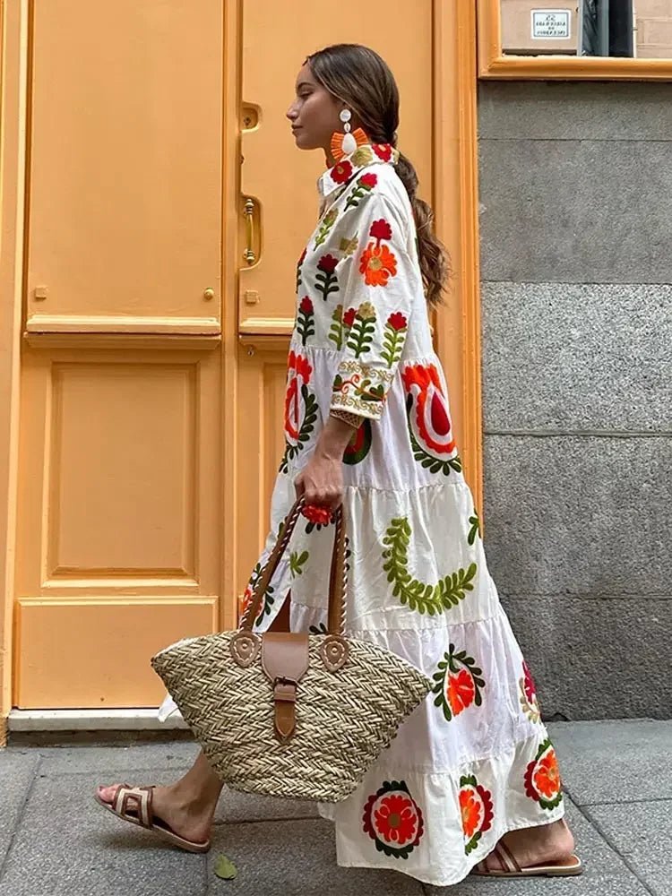 Image of Women's Floral Tiered Maxi Dress
