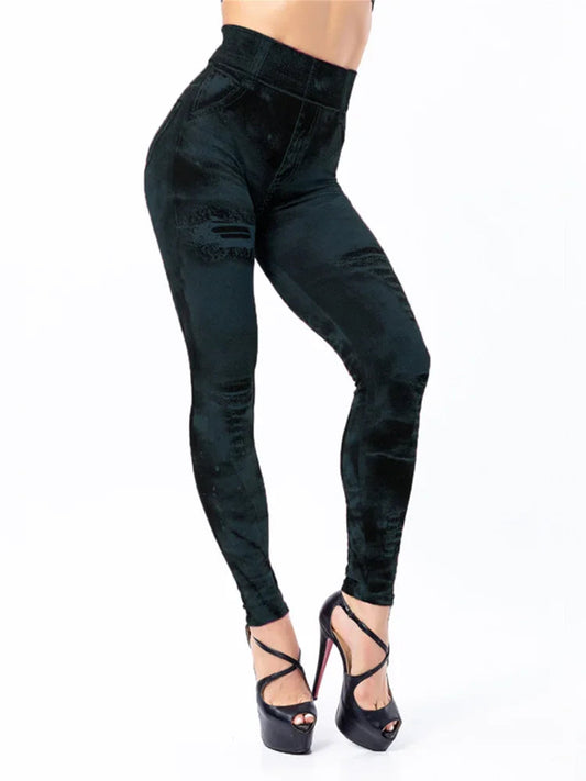 Image of Women's High-Waisted Printed Leggings