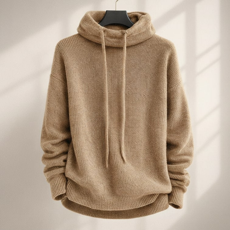 Image of Women's Hooded Cowl Neck Sweater