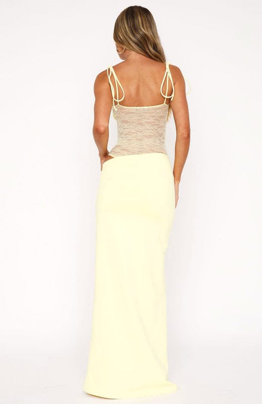 Image of Women's Lace Bodycon Maxi Dress