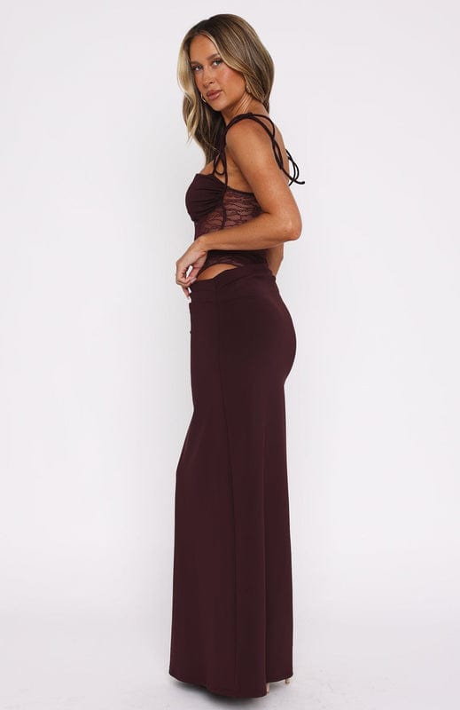 Image of Women's Lace Bodycon Maxi Dress