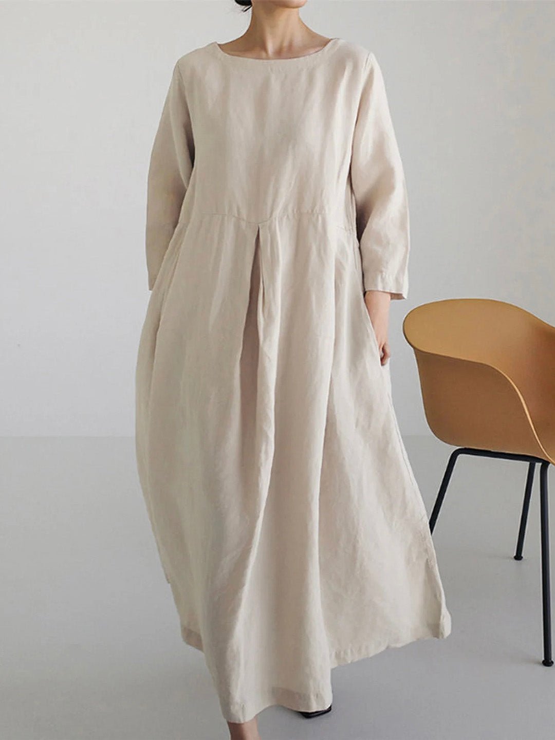 Image of Women's Long Sleeve A-Line Maxi Dress
