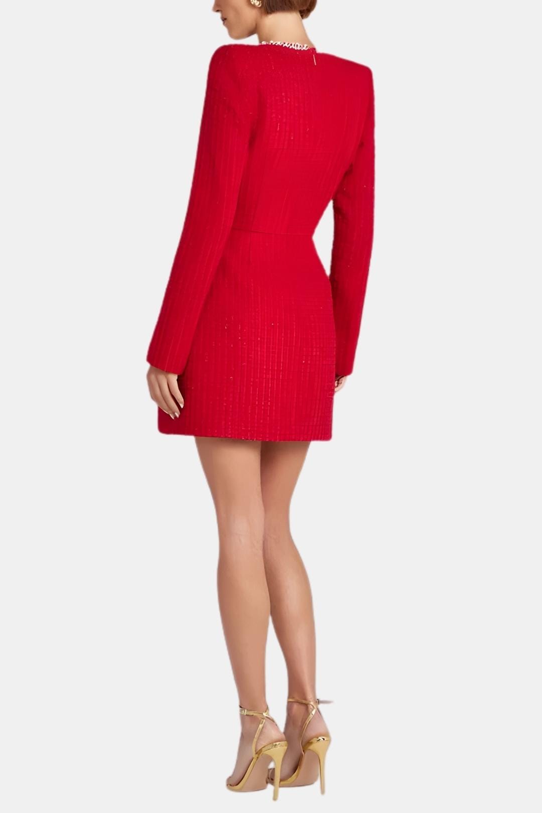 Image of Women's Long Sleeve A-Line Mini Dress