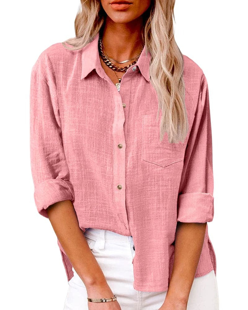 Image of Women's Long Sleeve Button-Down Blouse