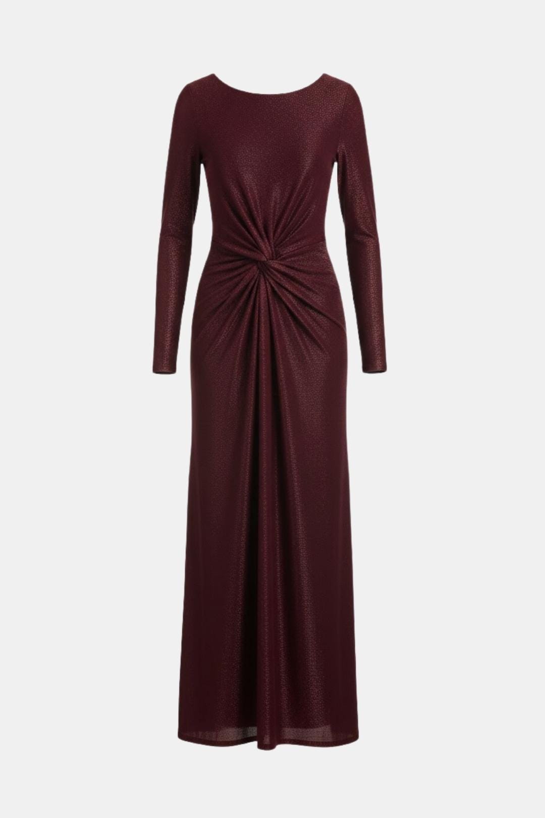 Image of Women's Long Sleeve Knot Front Maxi Dress