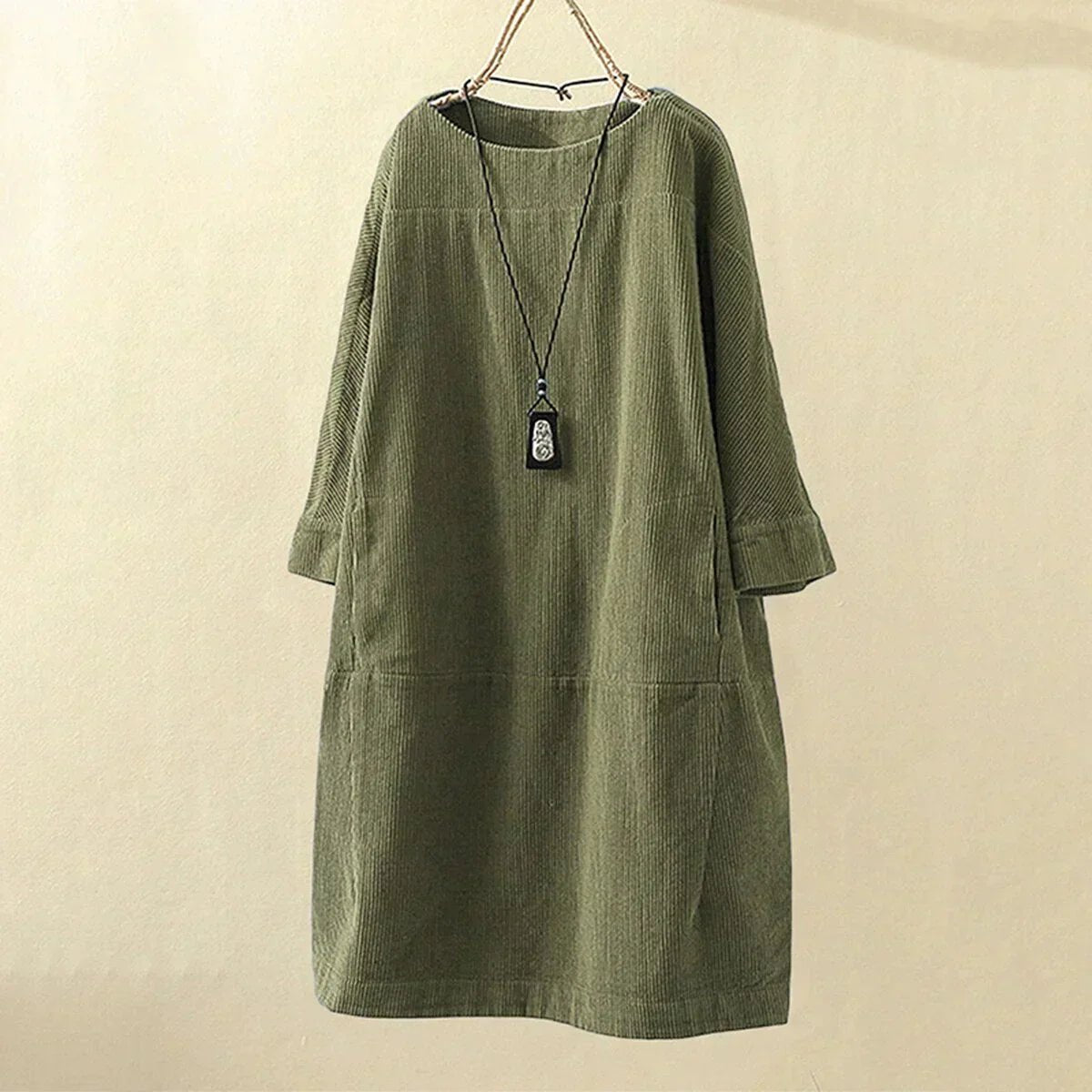 Image of Women's Long Sleeve Midi Dress