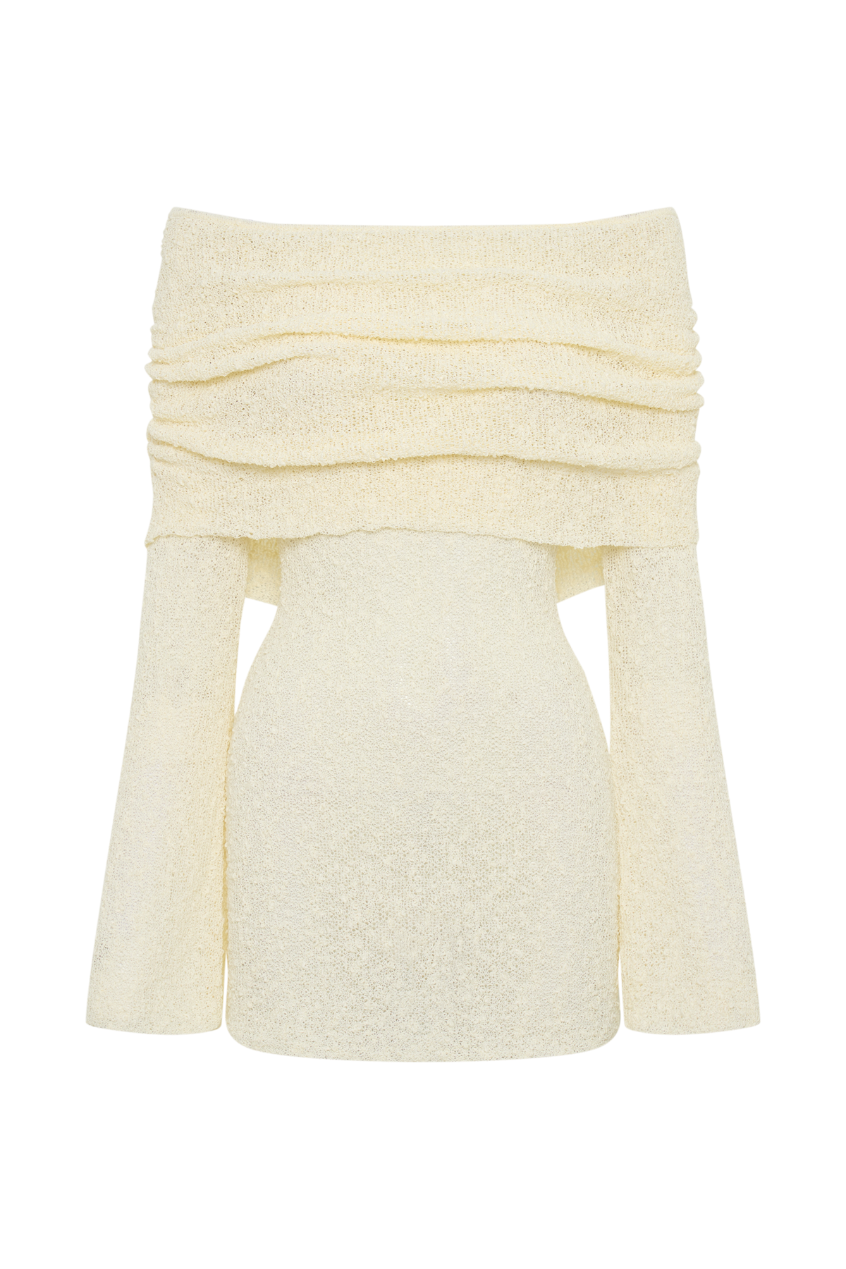 Image of Women's Long Sleeve Off-Shoulder Mini Bodycon Dress