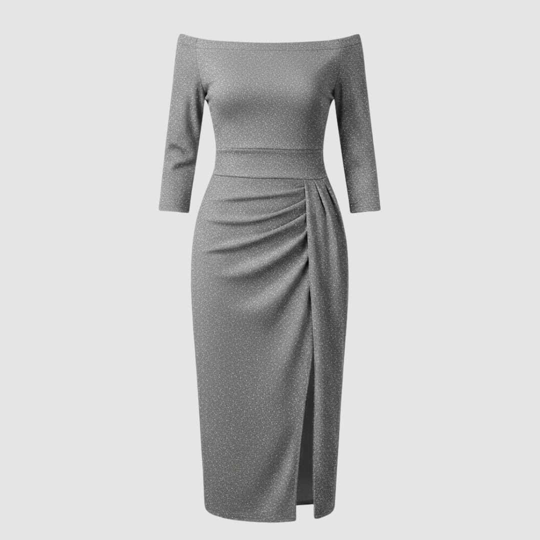 Image of Women's Off-the-Shoulder Midi Dress
