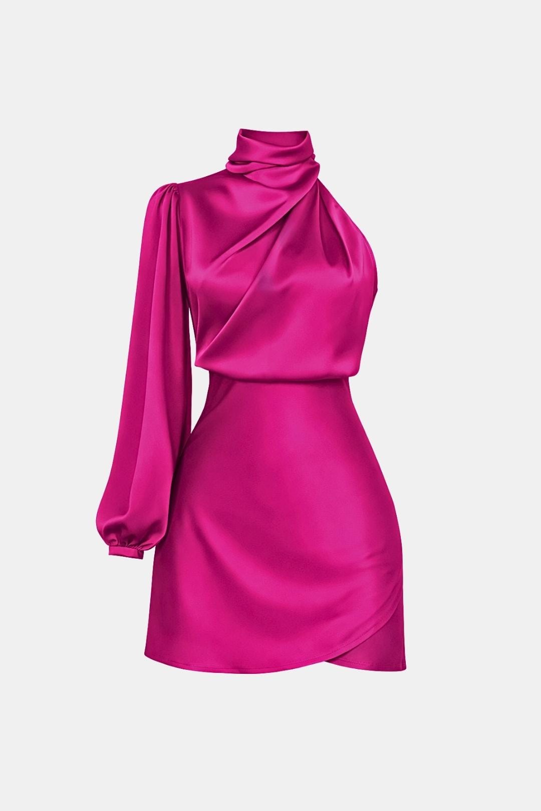 Image of Women's One Shoulder Cocktail Mini Dress