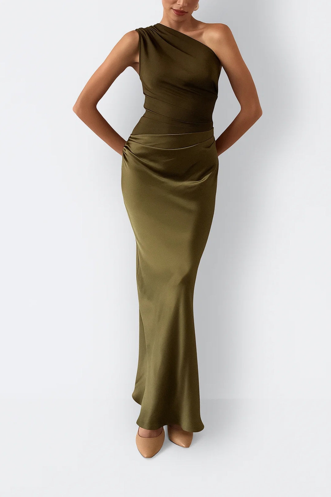 Image of Women's One Shoulder Maxi Dress
