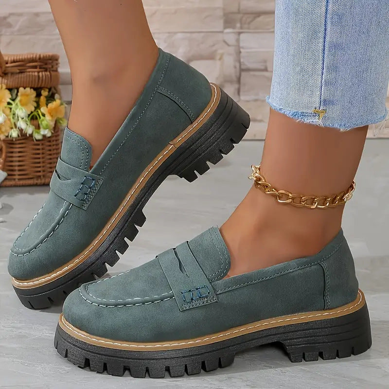 Image of Women's Platform Lug Sole Loafers