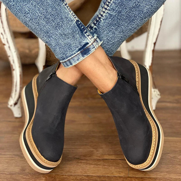 Image of Women's Platform Wedge Ankle Booties