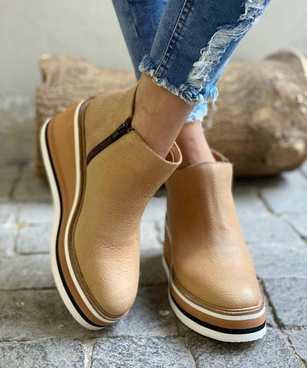 Image of Women's Platform Wedge Ankle Booties