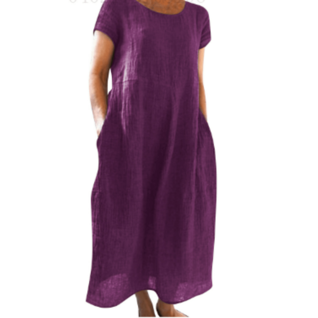 Image of Women's Pocket A-Line Midi Dress