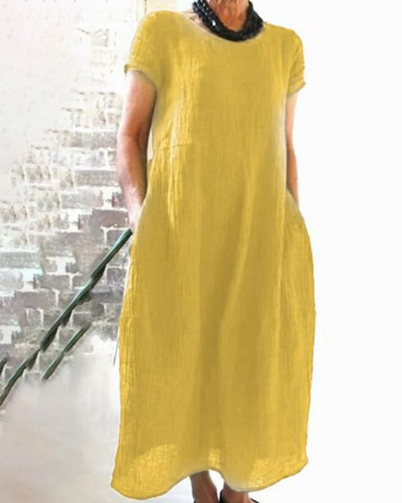 Image of Women's Pocket A-Line Midi Dress