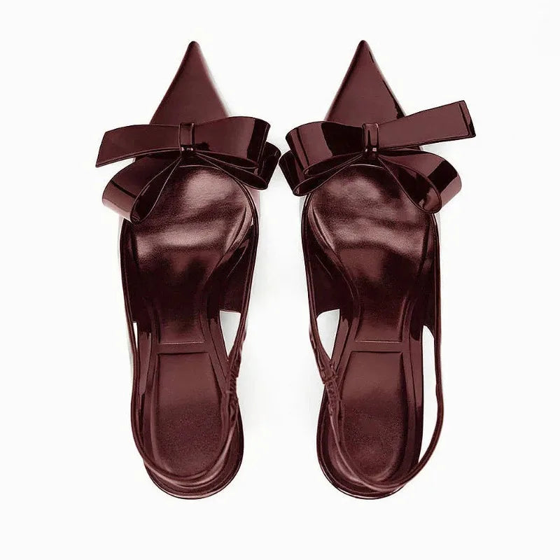 Image of Women's Pointed Toe Slingback Heels
