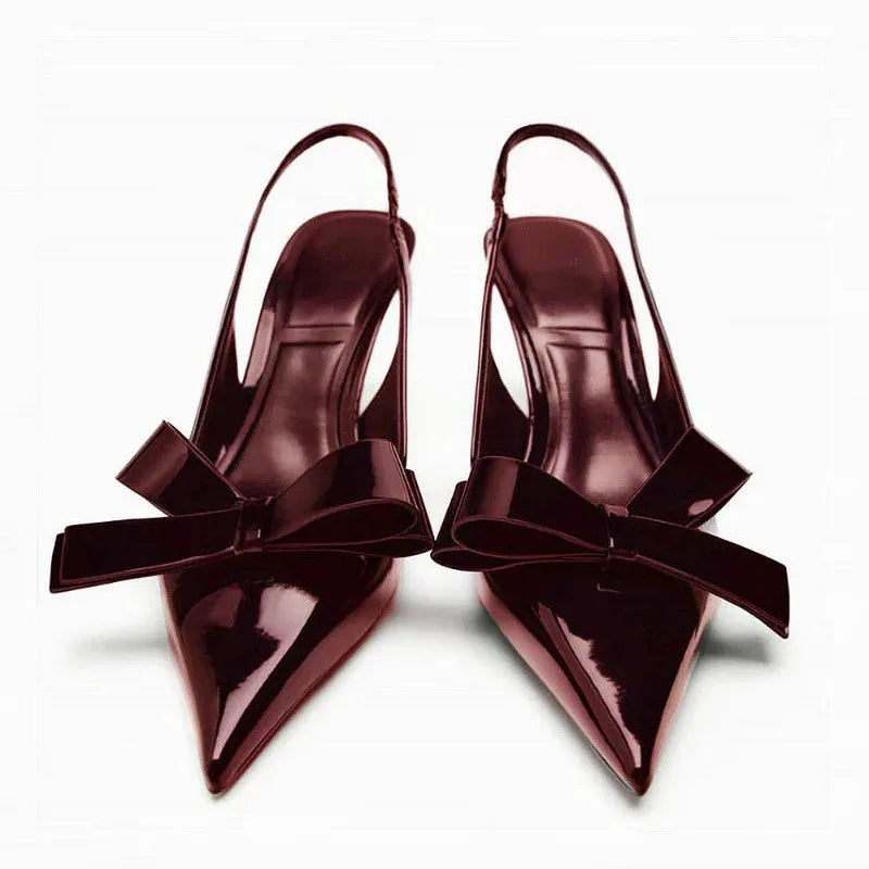 Image of Women's Pointed Toe Slingback Heels
