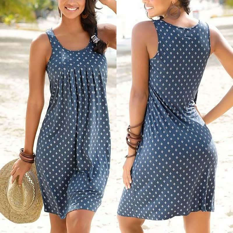 Image of Women's Sleeveless A-Line Knee Length Dress