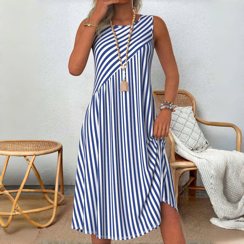 Image of Women's Sleeveless A-Line Midi Dress