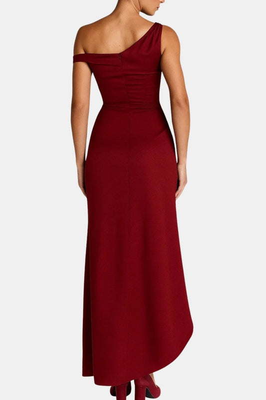 Image of Women's Slit Off-the-Shoulder Maxi Dress