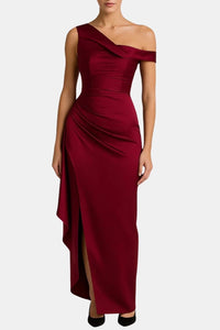 Elegant One Shoulder Maxi Dress