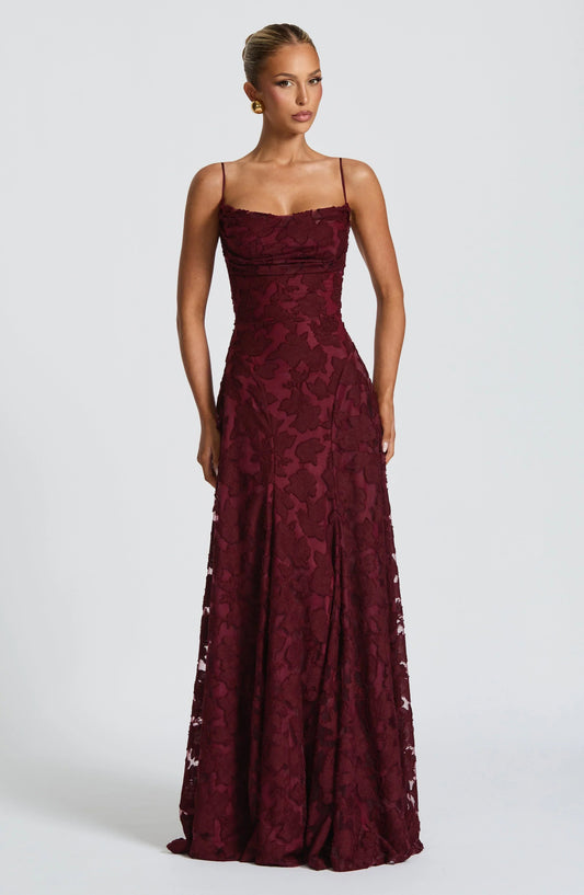Image of Women's Spaghetti Strap Evening Maxi Dress