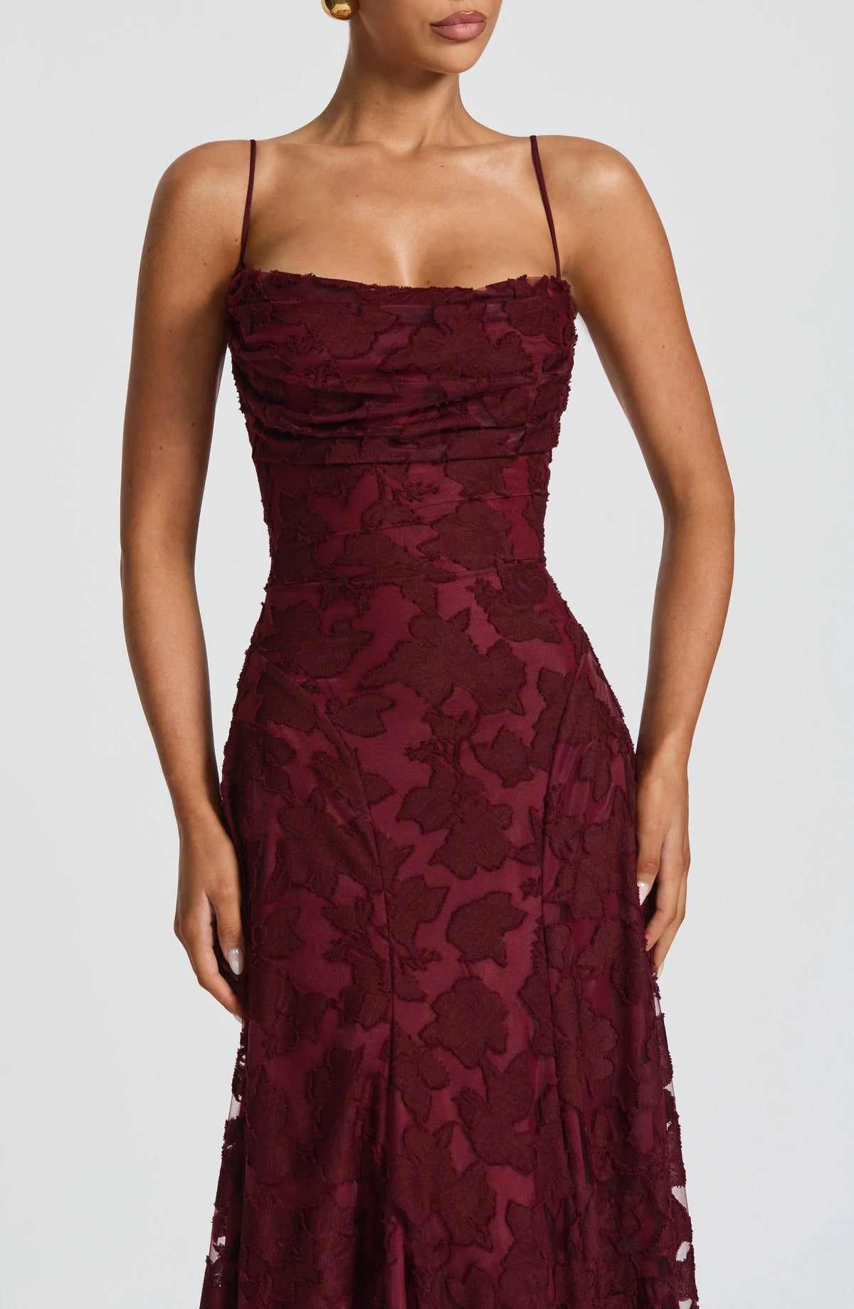 Image of Women's Spaghetti Strap Evening Maxi Dress