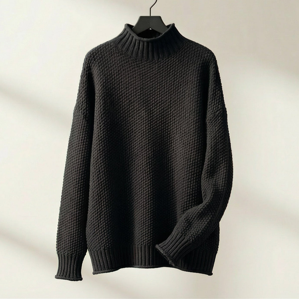 Image of Women's Textured Mock Neck Sweater