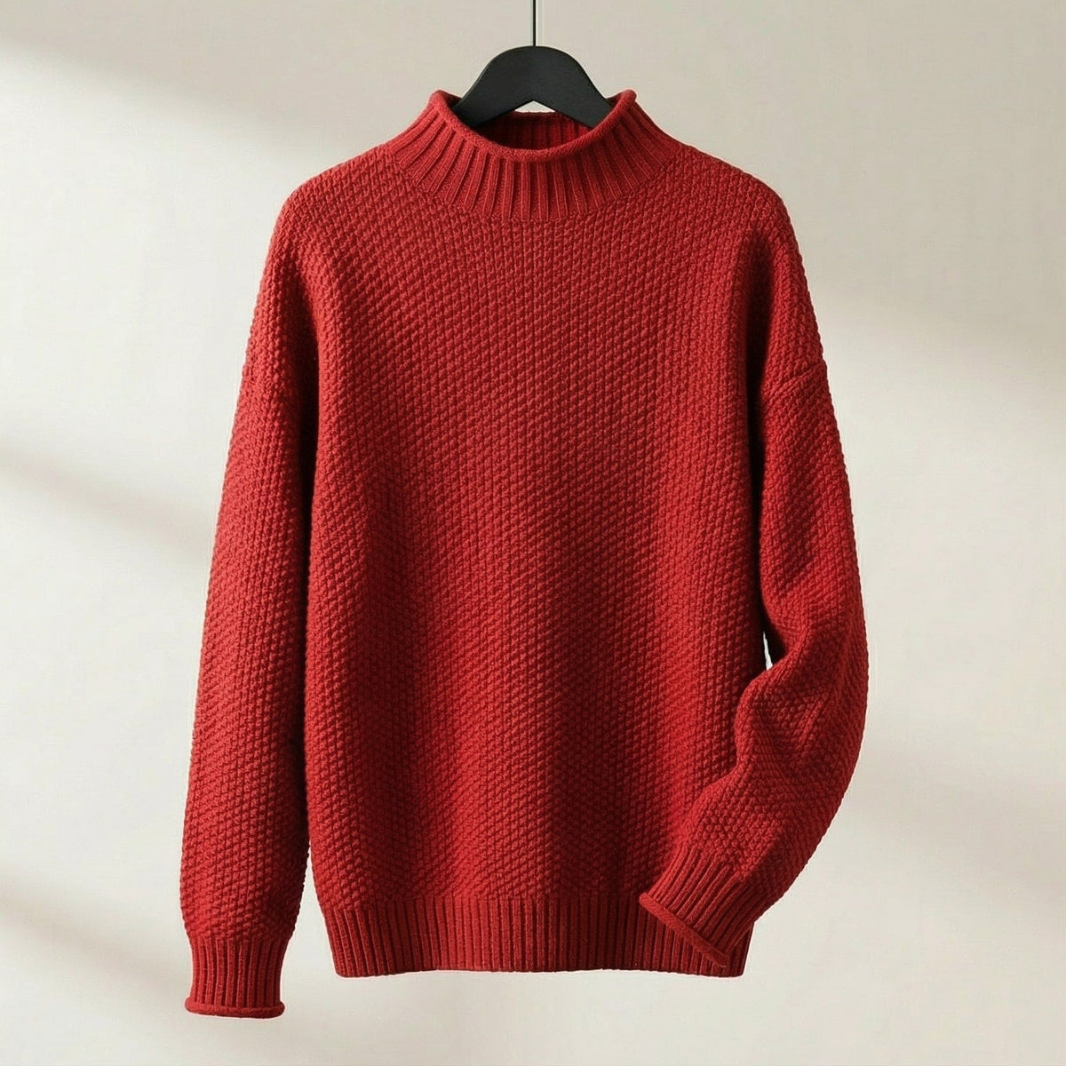 Image of Women's Textured Mock Neck Sweater