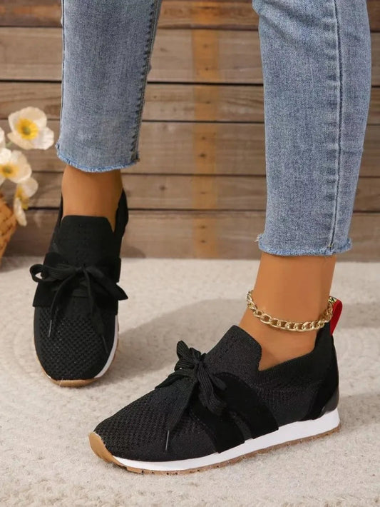 Image of Women's Tie Low Top Athletic Shoes