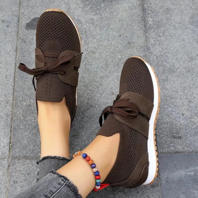Image of Women's Tie Low Top Athletic Shoes