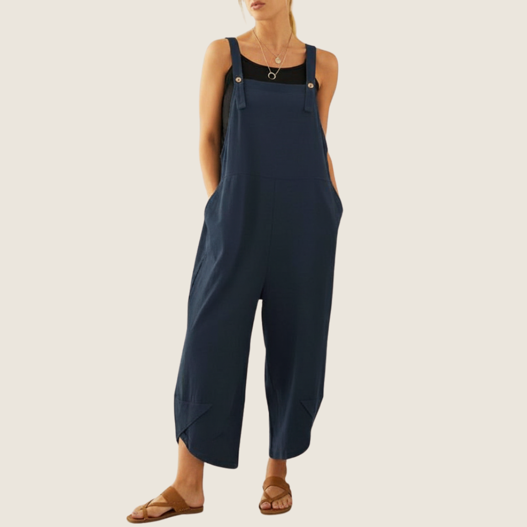 Image of Women's Wide Leg Overalls Jumpsuit