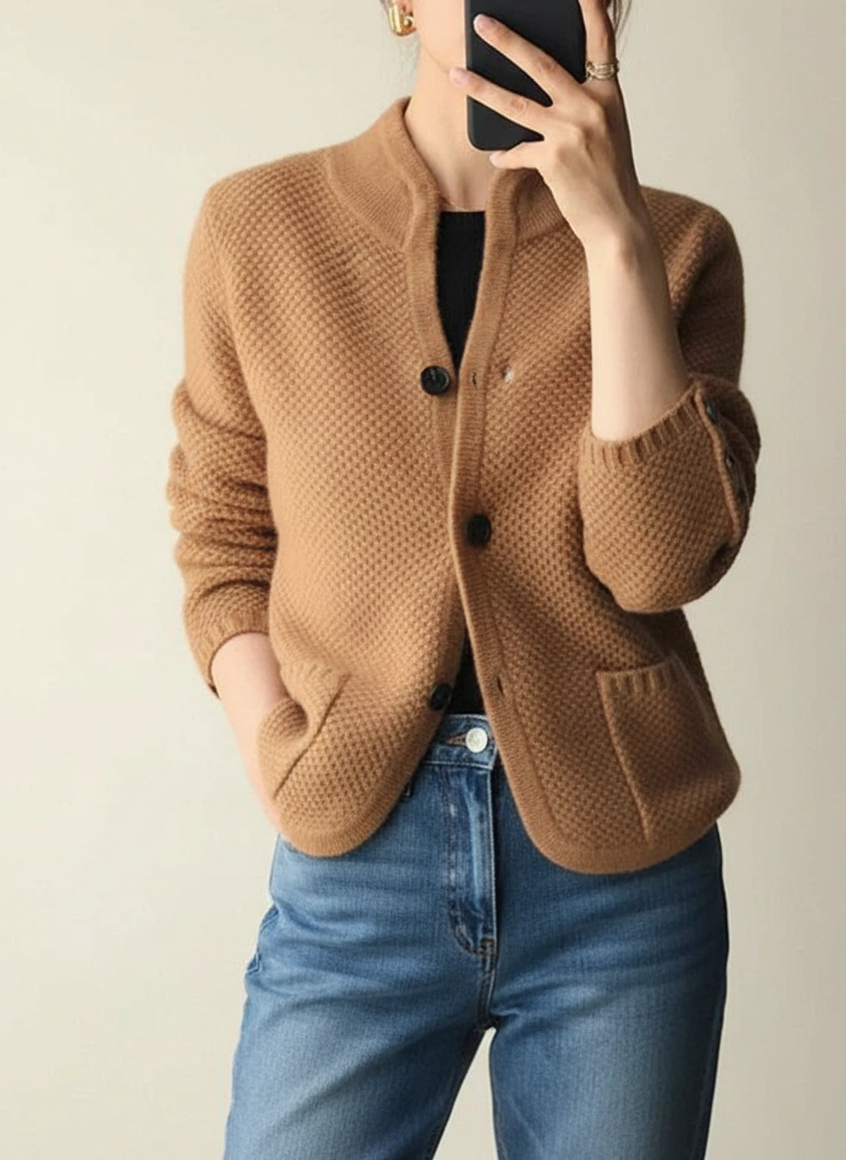 Women's Button-Front Cozy Cardigan