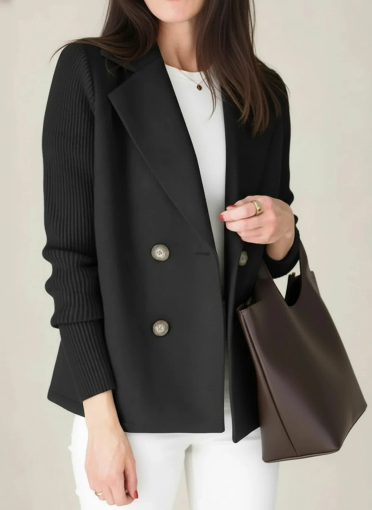 Women's Double-Breasted Blazer Jacket