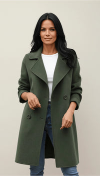 Women's Stylish Double-Breasted Coat