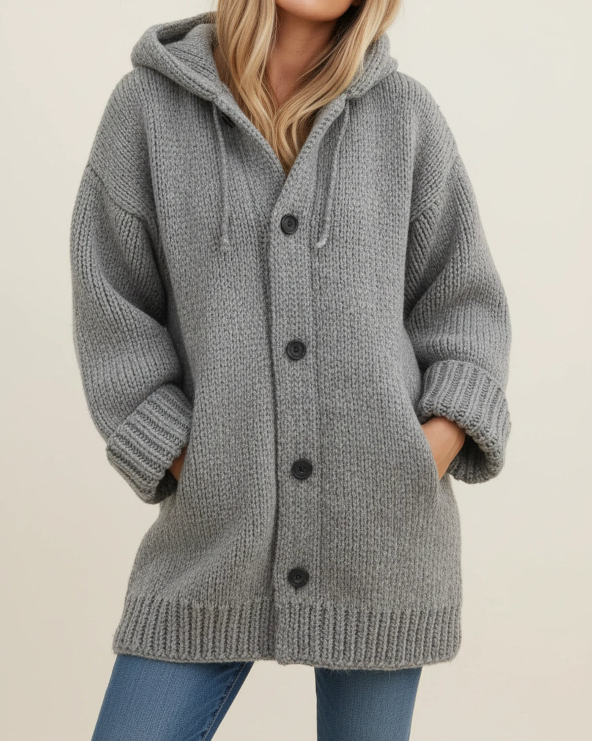 Women's Hooded Warm Winter Cardigan Jacket