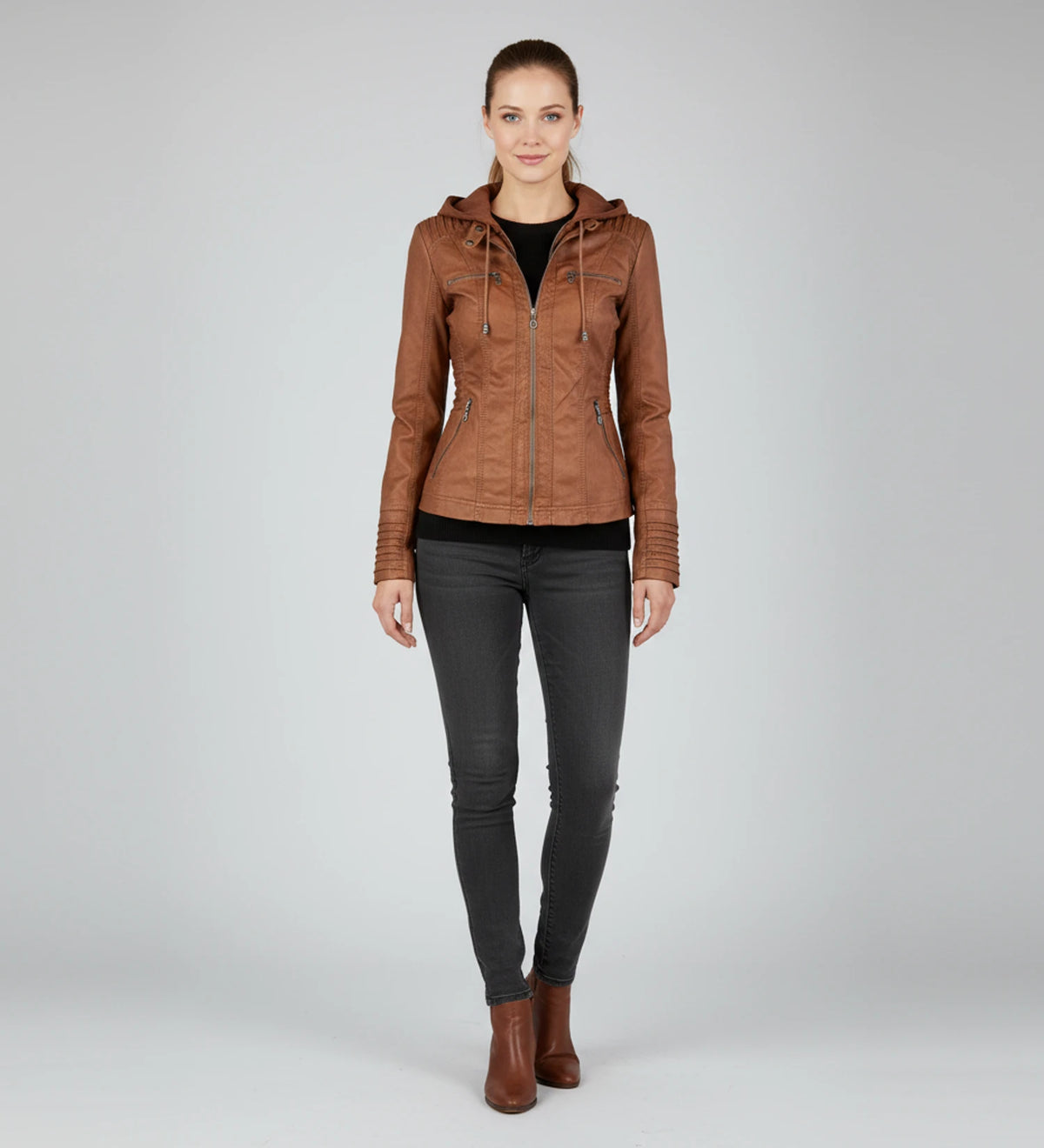Women's Hooded Fitted Jacket image