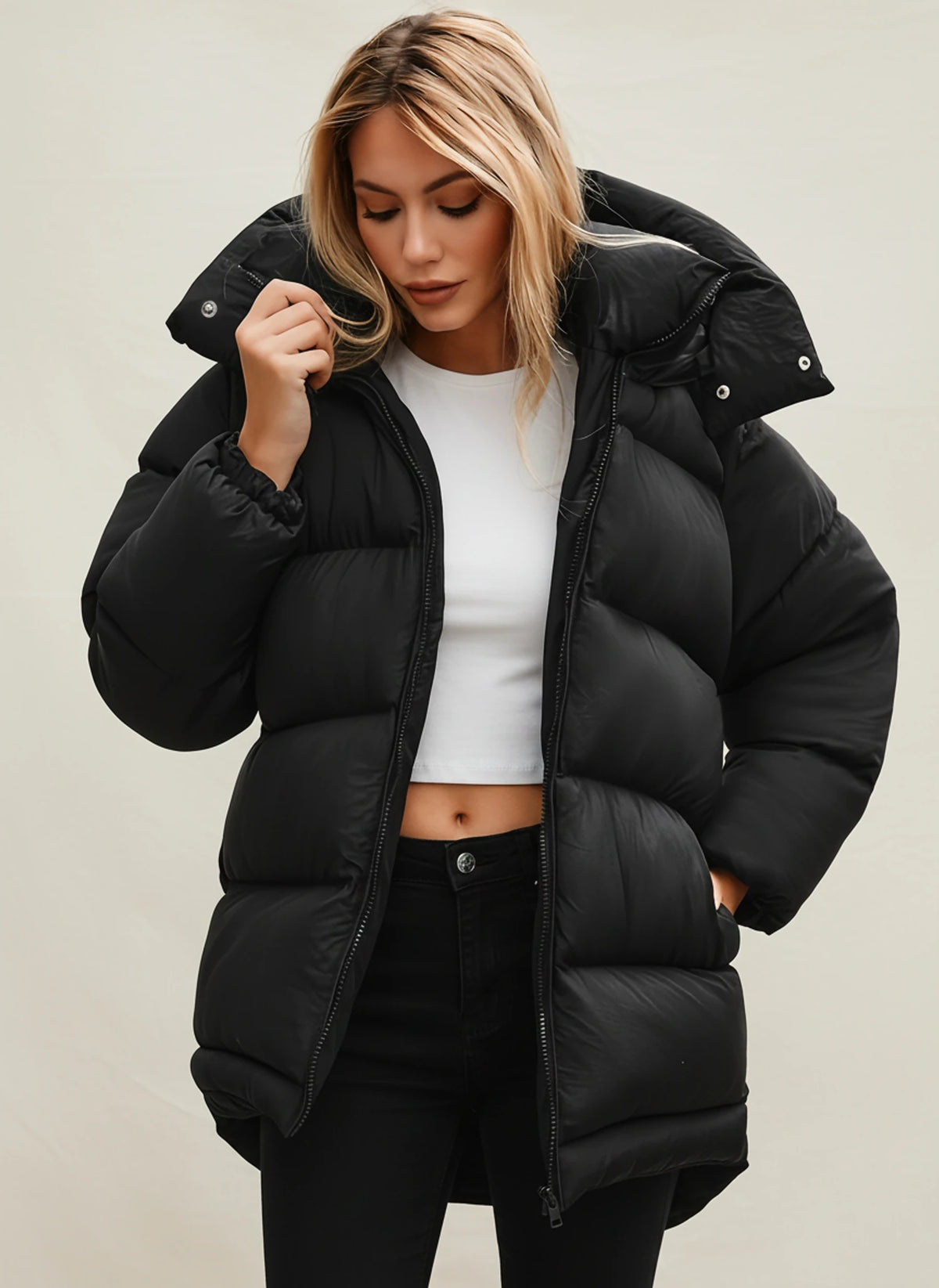 Women's Oversized Winter Puffer Jacket