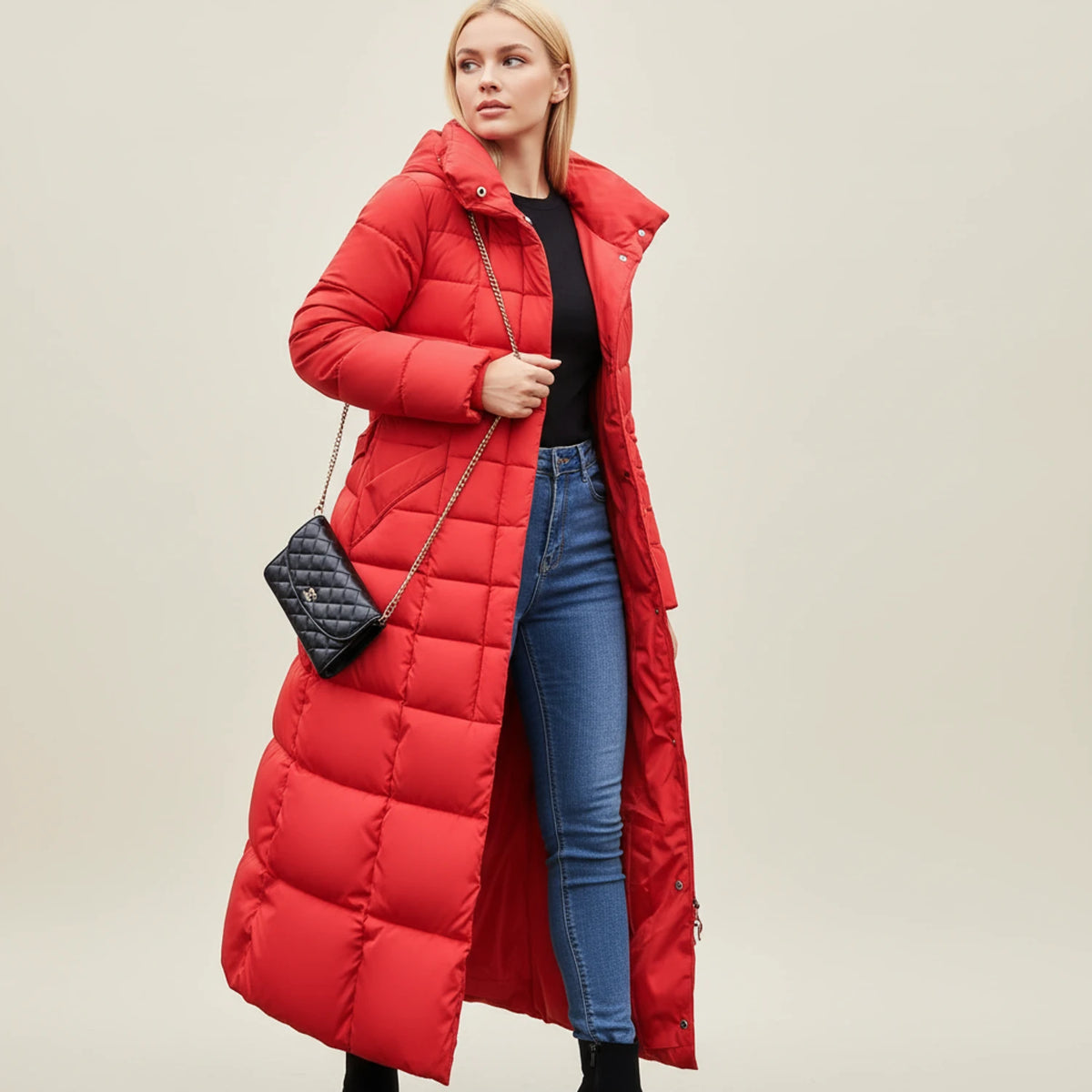 Women's Hooded Puffer Winter Jacket