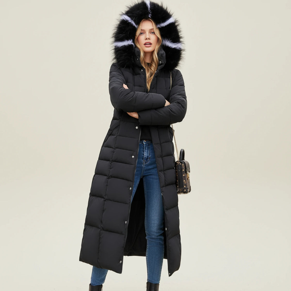 Women's Hooded Puffer Winter Jacket