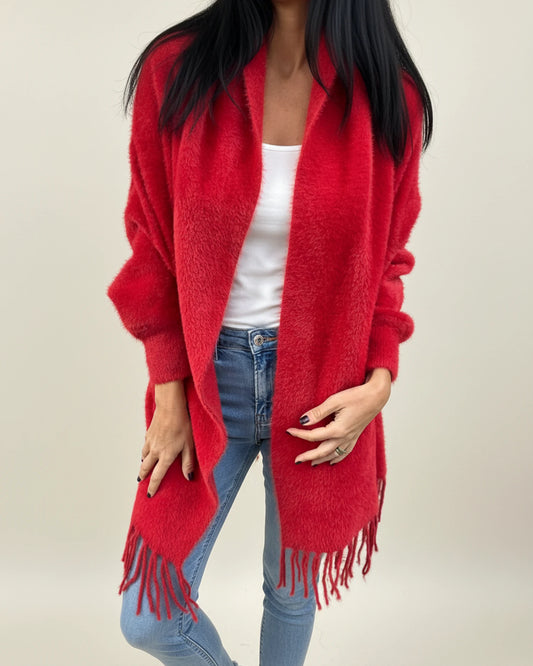 Women's Relaxed Fit Open Front Winter Cardigan