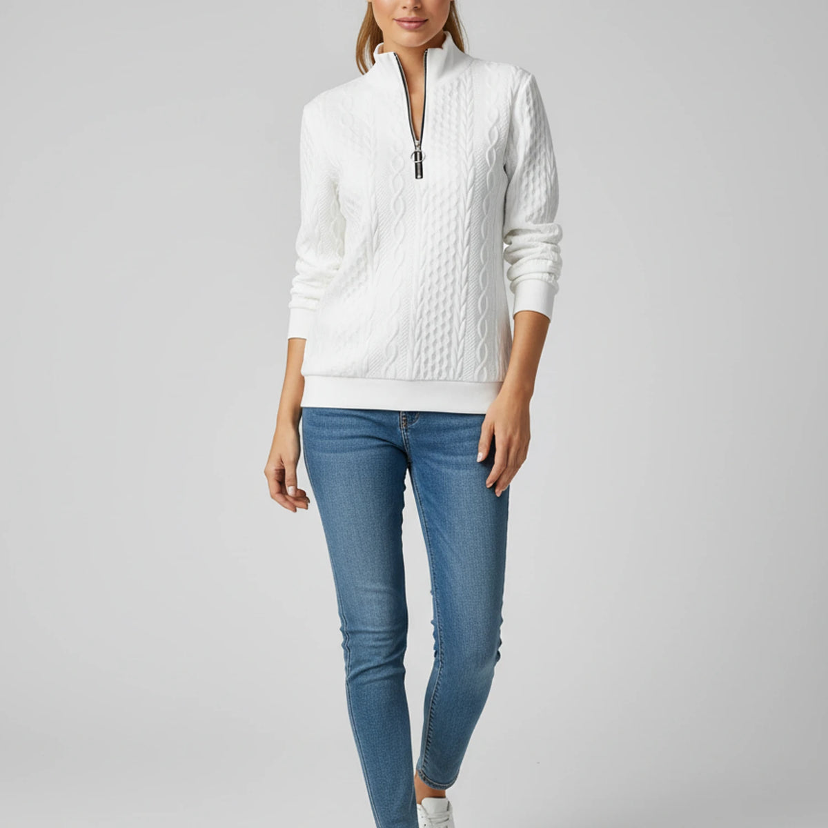 Women's Quarter Zip Sweater