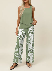 Women's Sleeveless Pant Set