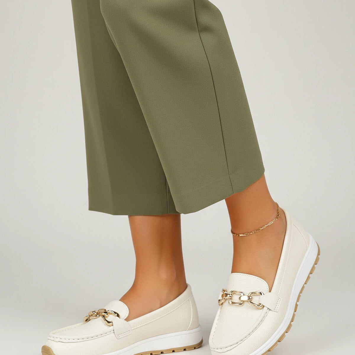 Women's Suede Orthopedic Loafers with Platform Sole