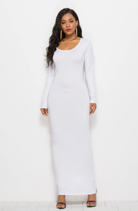 Elegant Bodycon Backless Midi Dress