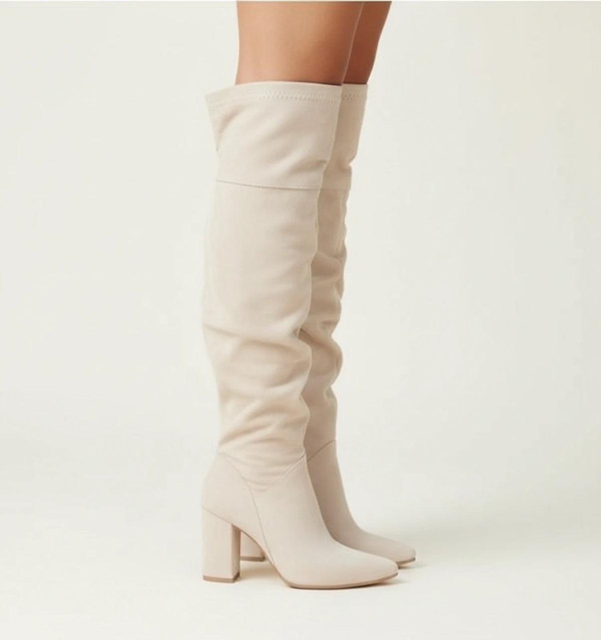 Women's Knee-High Block Heel Boots