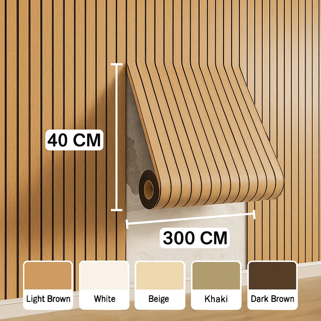 WoodWall | Self-Adhesive 3D Wall Panels with Wood Effect