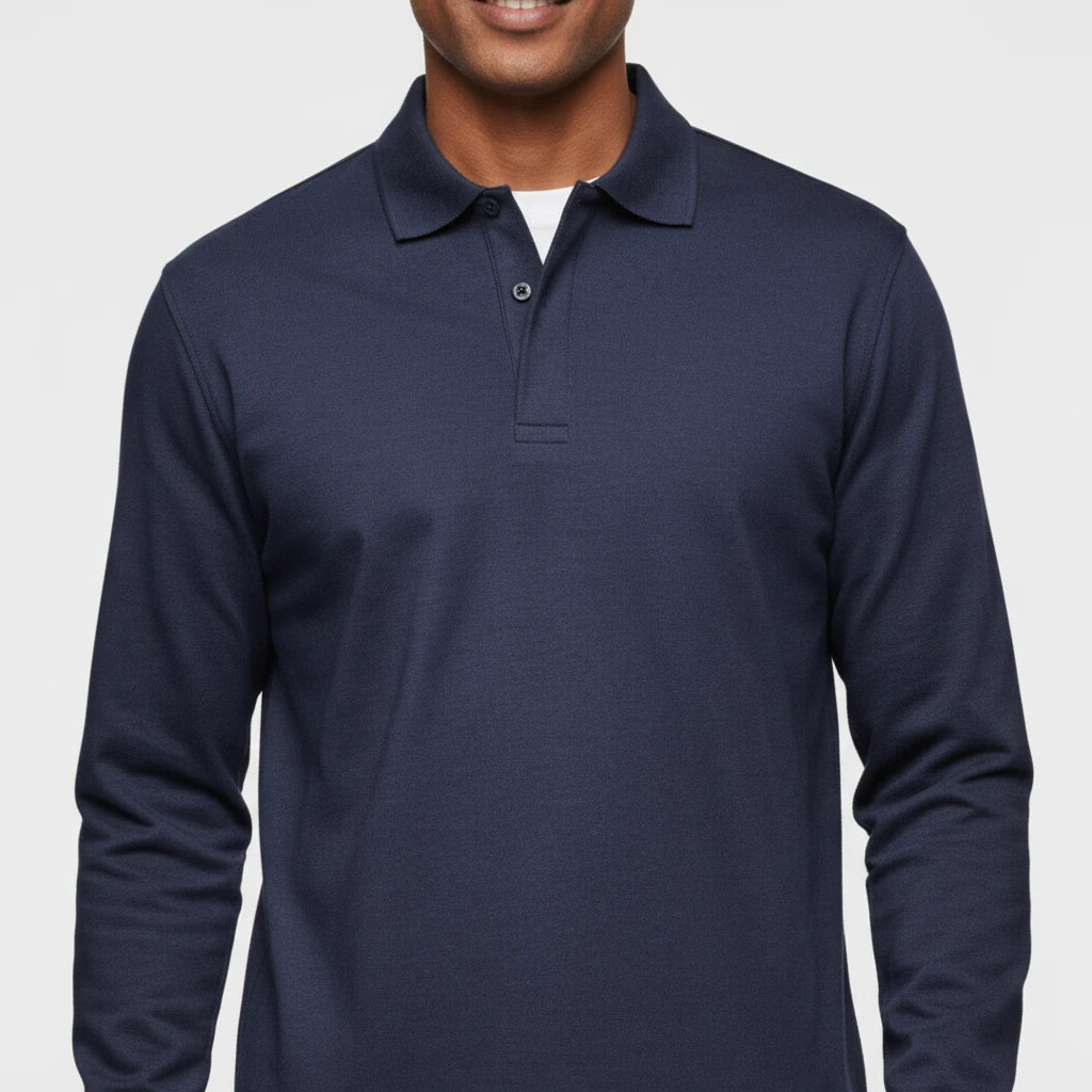 Men's Long-Sleeve Polo Shirt